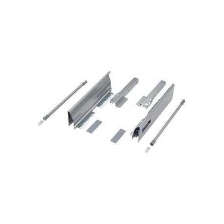 Kit de tiroir casserolier H 176 mm argent